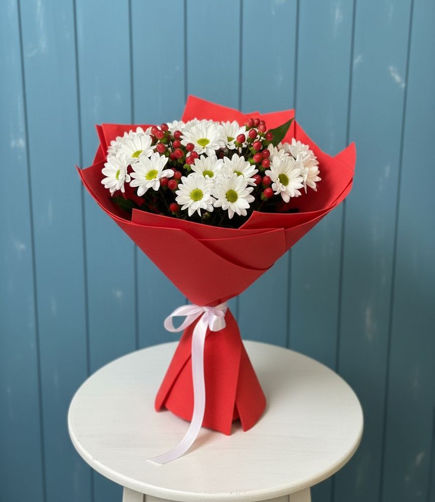 Букет цветов из: Хризантемы в Озерном