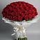 Букет 101 Красная роза Блэк Мэджик в Озерном