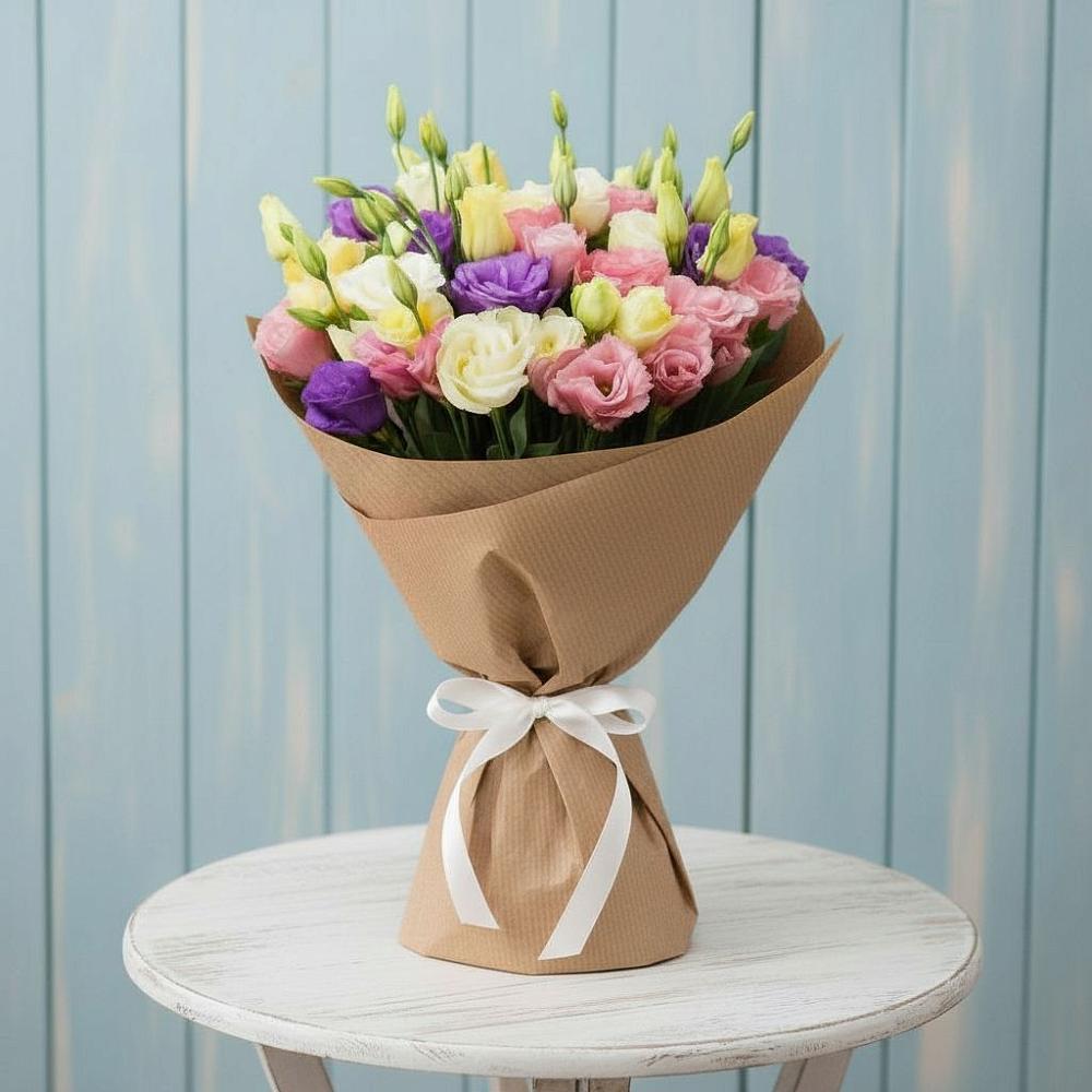 Букет цветов из: Лизиантусы в Озерном