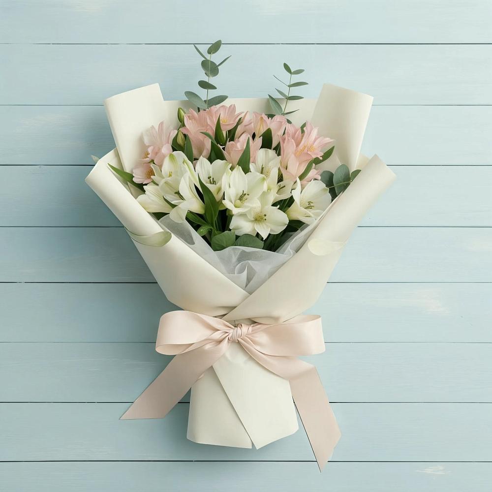 Букет цветов из: Альстромерии в Озерном