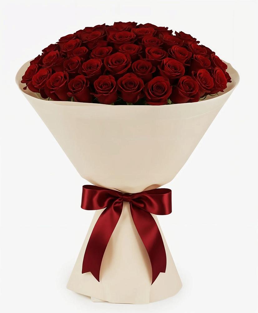 Букет 101 Бордовая роза Блэк Бакарра в Озерном